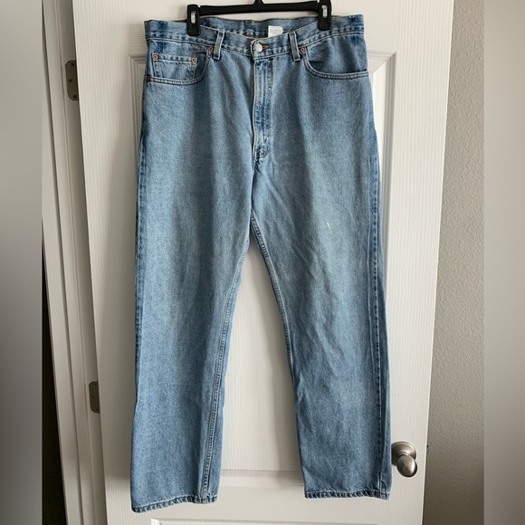 Y2K vintage Levi’s 505 regular straight leg jeans size 38 x 32 - Picture 6 of 7